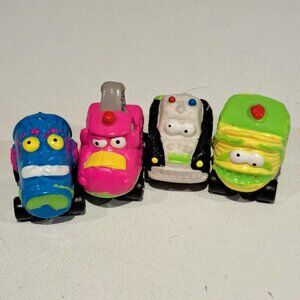Lot of 4 trash pack trash wheel toy cars